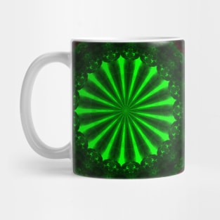 Psychedelic green neon print. Sport design Mug